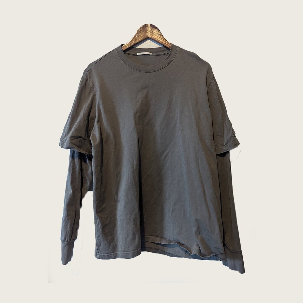 NICE RICE - Layered grey t-shirt - Sz M